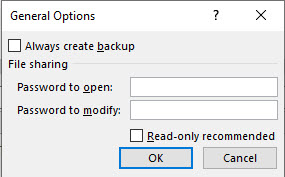 قفل فایل اکسل