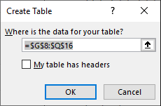 ابزار Table